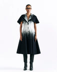 Midnight Wash Cape Dress