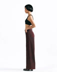 Merlot Muse Straight Trousers