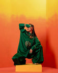Jade Green Shirt (half star) + Oversize pants