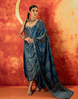 AJ. INDIGO SAREE