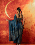 AJ. INDIGO SAREE