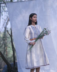 Naples Organic Kala Cotton Asymmetrical Weave dress