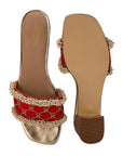 Adhika Red (Slider Heel)