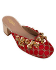 Nabhya Red (Mule Heel)
