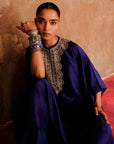 Purple Noor Embroidered Kaftan