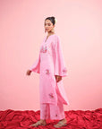Gulab Linen Kurta Set - M