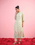 Sohni Linen Kurta Set - M