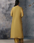 Mehrang Olive Green Straight Long Kurta Set