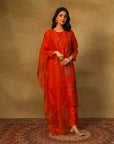 Red Kurta Set