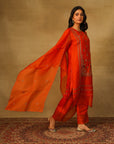 Red Kurta Set
