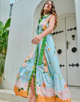 Vega Maxi Dress - Azure