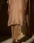 Parinda Kurta Set In Beige