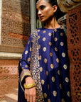 Purple Brocade Kurta Set