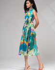 Tie Dye Halter Dress
