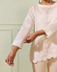 Ivory Circles Top