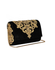 Aureate Black Potli Clutches