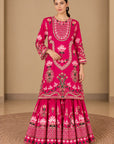 Pink Sharara Set
