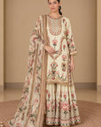 Cream Sharara Set