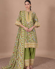 Green Paisley Kurta Set