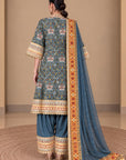 Khwab Peplum Kurta Set In Teal