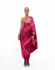 Shocking Pink Rasa One Shoulder Dress