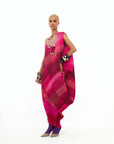 Shocking Pink Rasa One Shoulder Dress