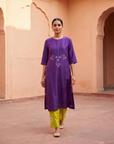 Purple Kurta Set