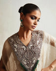 Gold Silk Kaftan Set