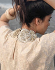 Offwhite Embroidery Rosetta top