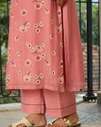 Blush Pink Floral Kurta Set