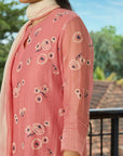 Blush Pink Floral Kurta Set