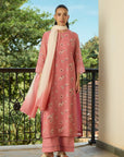 Blush Pink Floral Kurta Set
