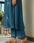 Indigo Floral Kurta Set