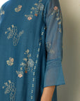 Indigo Floral Kurta Set