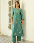Aqua Kurta Set