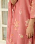 Blush Pink Printed Kurta Set