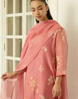 Blush Pink Printed Kurta Set