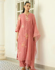 Blush Pink Printed Kurta Set