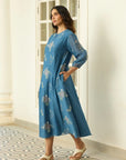 Indigo Thread Embroidered Tunic