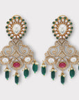 Kundan Polki Dangler Earrings