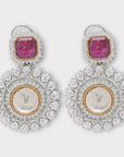 Intense Gold Polki Dangler Earrings