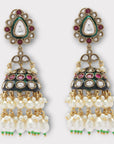 Cultured Polki Dangler Earrings