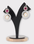 Intense Gold Polki Dangler Earrings