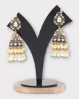 Cultured Polki Dangler Earrings