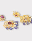 Luxuriously Polki Dangler Earrings