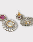 Intense Gold Polki Dangler Earrings