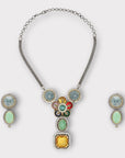 Exquisite Multicolor Contemporary Necklace Set