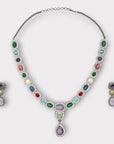 Opulent Multicolor Contemporary Necklace Set