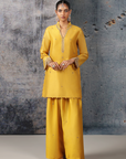 Mehrang Yellow Short Buti Kurta Set