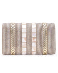 Chevron Embroidered Clutch Clutches